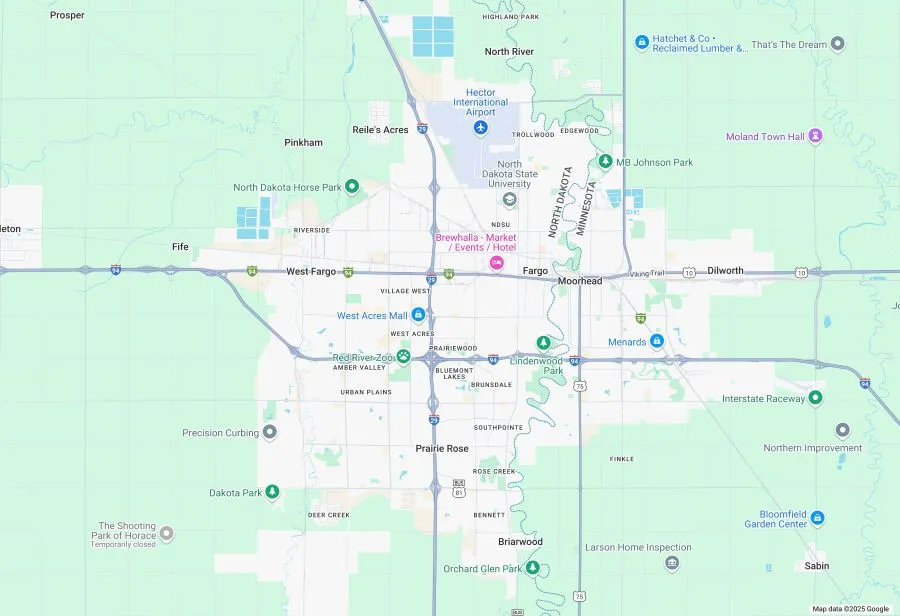 Fargo Map
